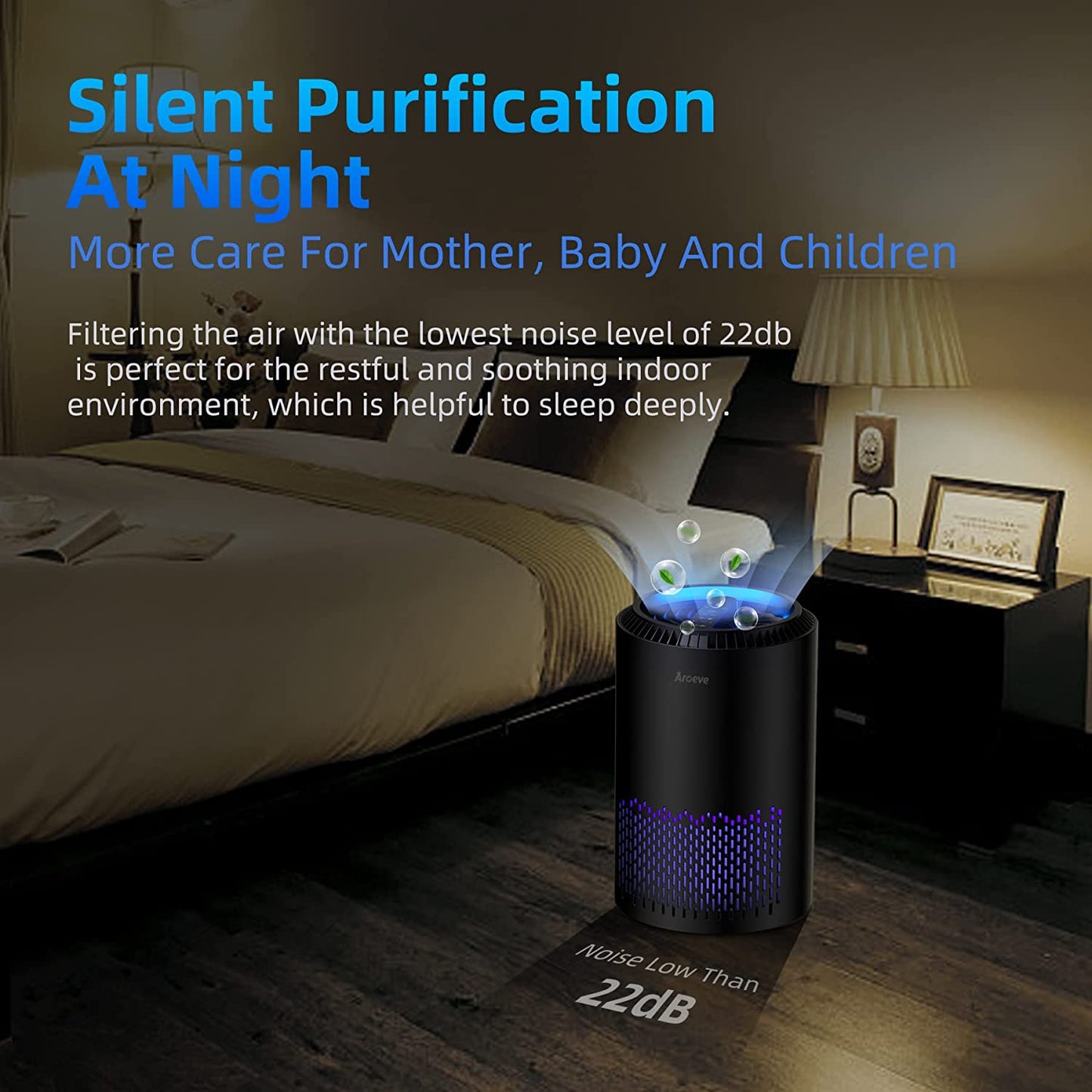 AROEVE Air Purifiers | MK01 (BLACK)